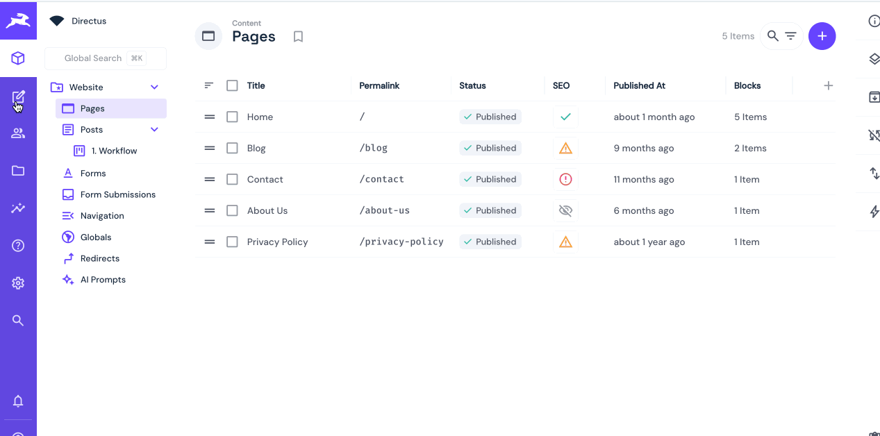 testing the visual editor